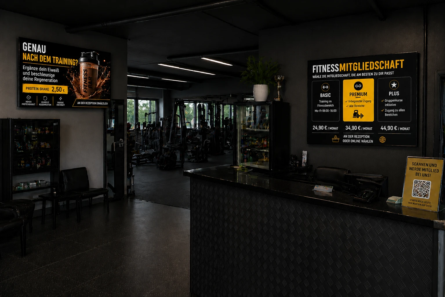 Fitnesscenter und Studios