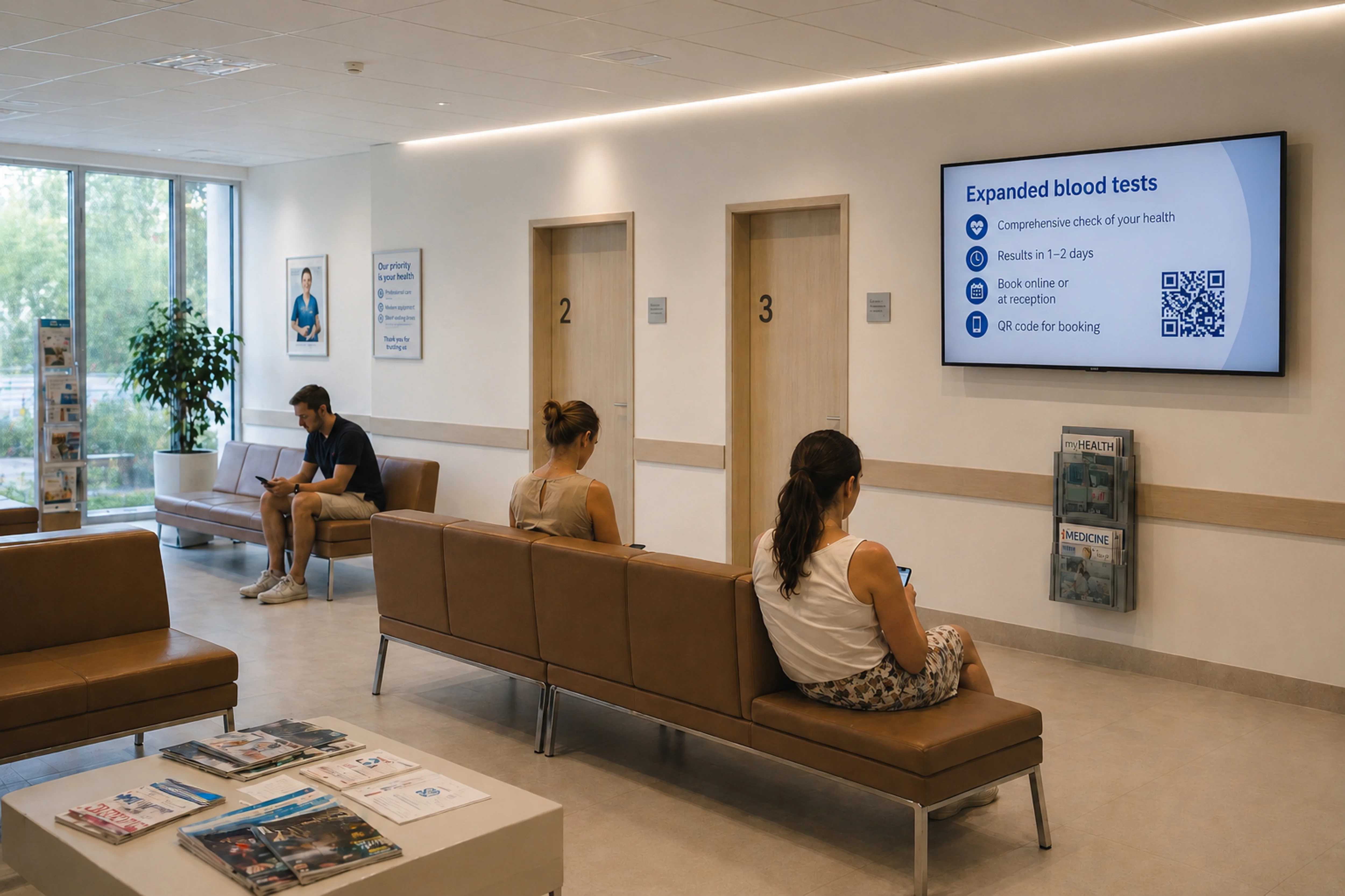 Space for presenting healthcare services
