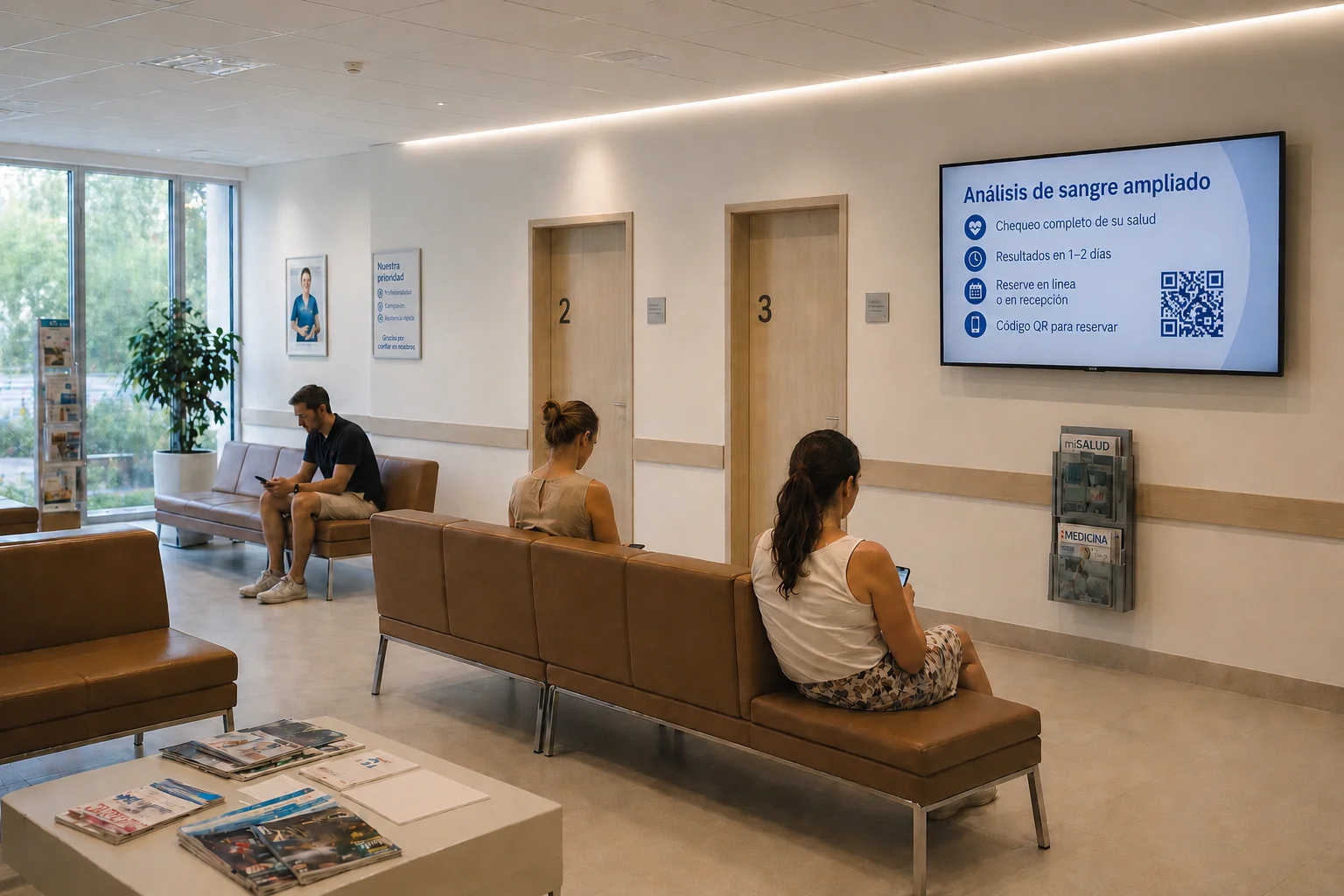 Espacio para presentar servicios sanitarios
