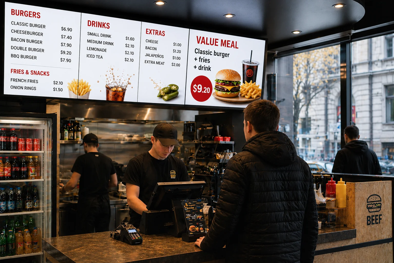 Clear menu and a better customer experience